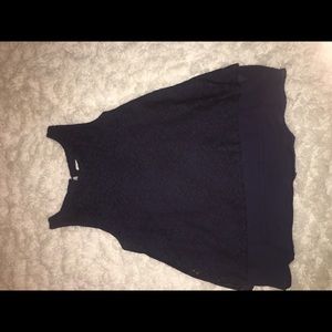 Navy blue tank top blouse