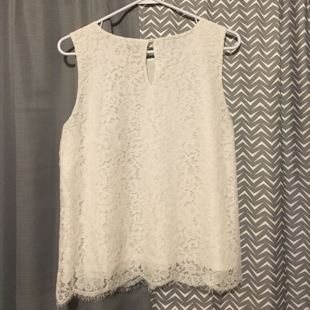 Lace High Neck Tank Top NWOT - Picture 3 of 4