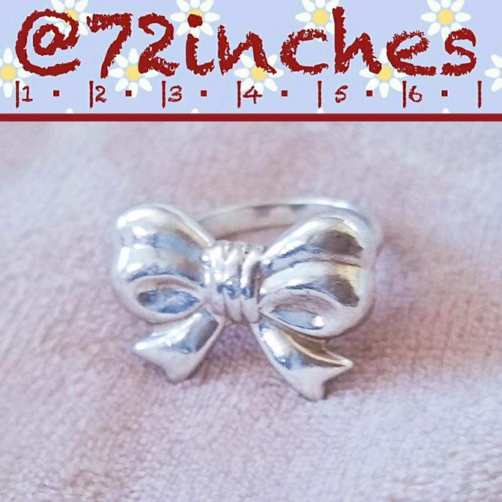 Vintage Sterling Silver Bow Ring
