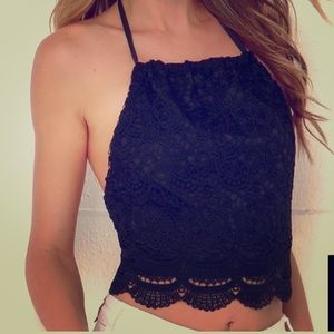 Lulus backless crop top