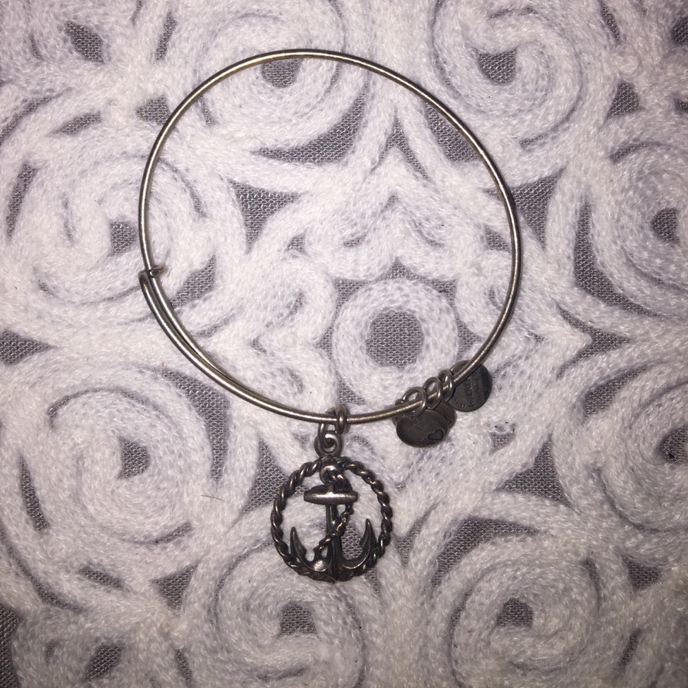 BOGO50%: Alex and Ani anchor bangle in silver