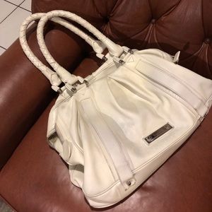 Burberry white satchel