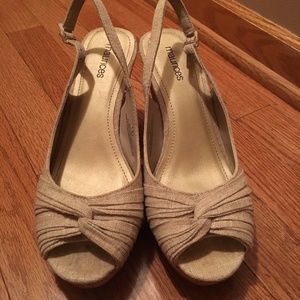 Linen Cork Wedges