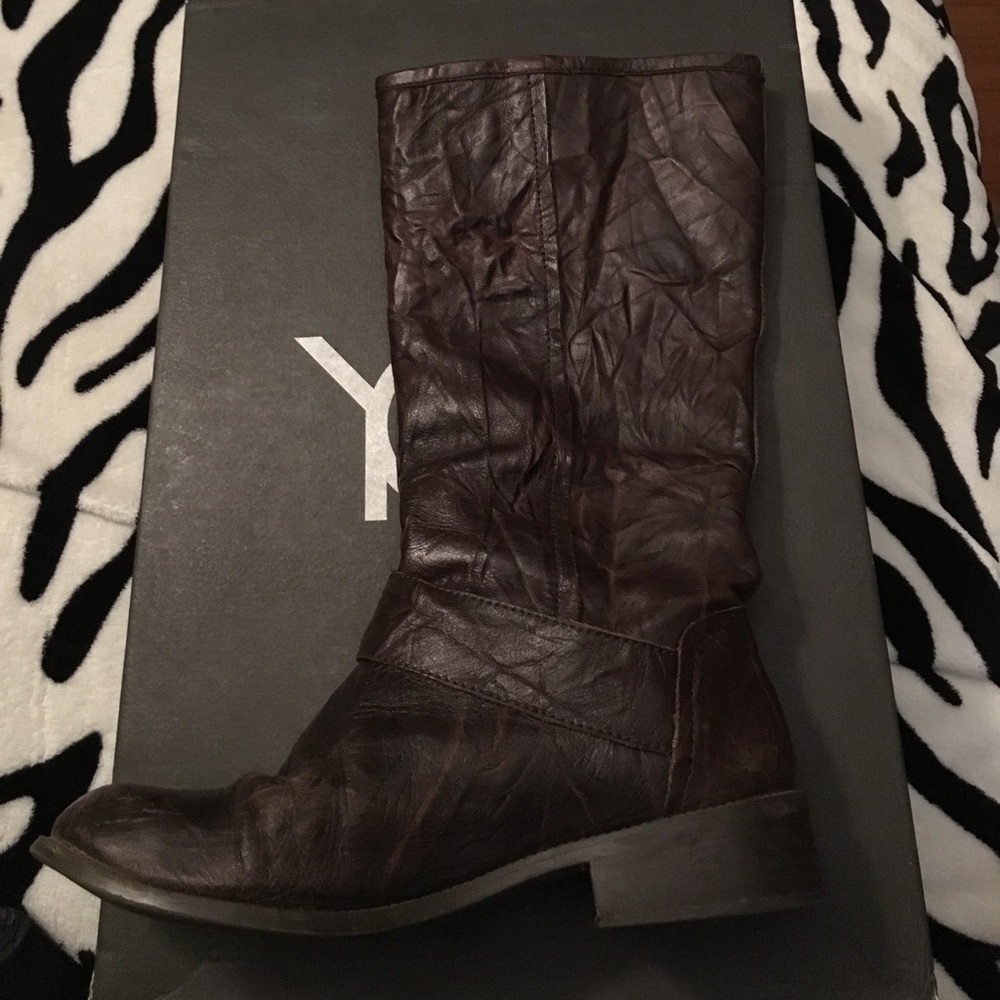 Dark brown boots