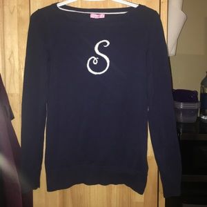Lilly Pulitzer initial sweater