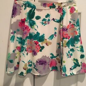 Floral skirt.