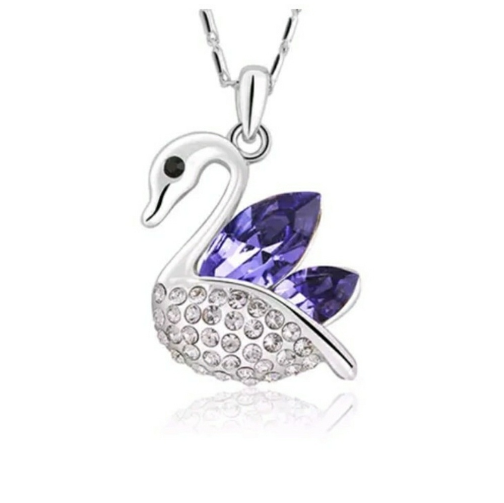 🌟NEW! Crystal Swan Necklace