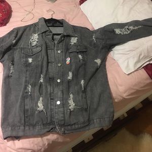 Oversized Destroyed Jean jacket