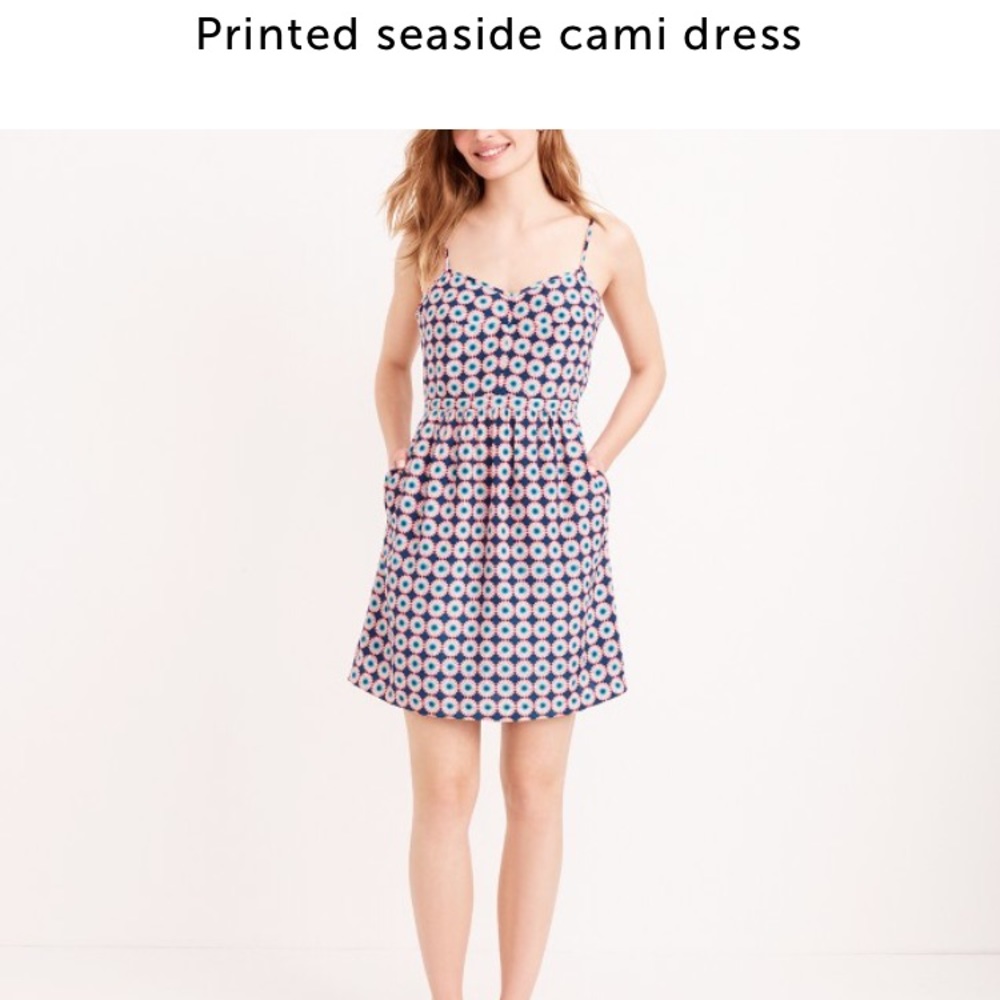 J.crew printed seaside cami dress
