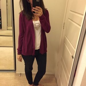 Loft maroon boyfriend cardigan Loft maroon boyfriend cardigan