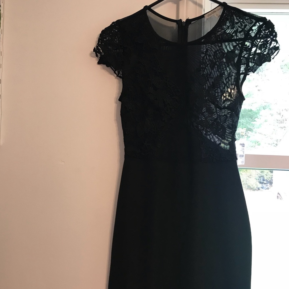 Black lace dress