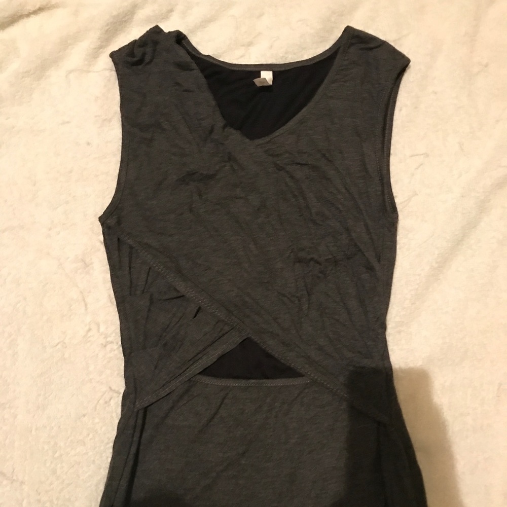 Charcoal midi dress