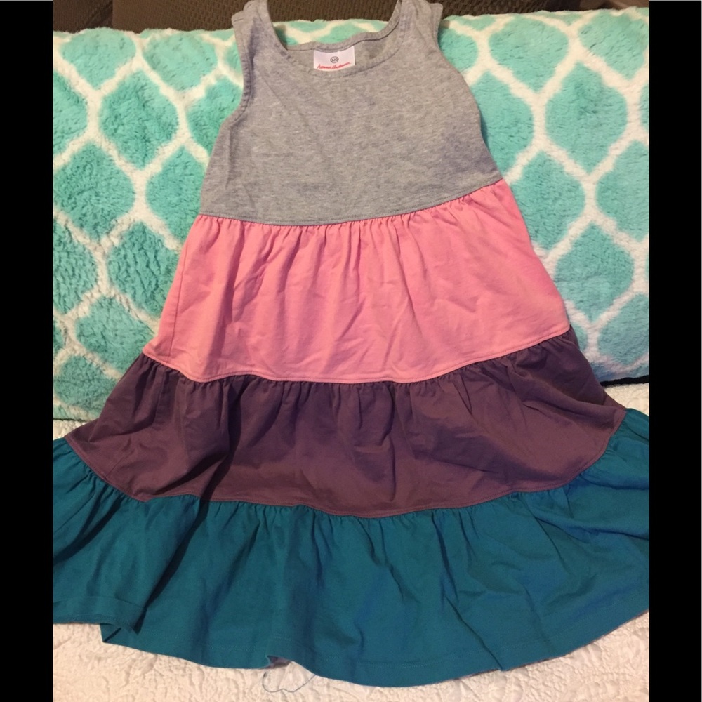 Hanna Anderson girls long dress 6-7 (120)