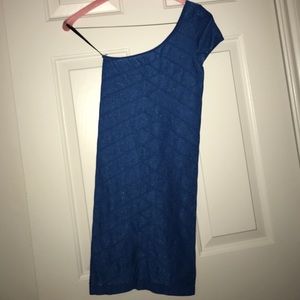 Bebe blue bodycon dress