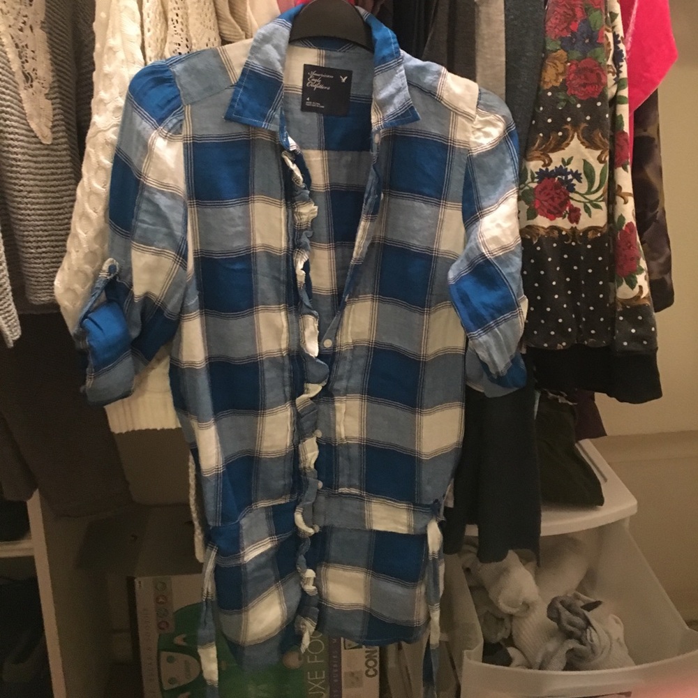 American eagle flannel top