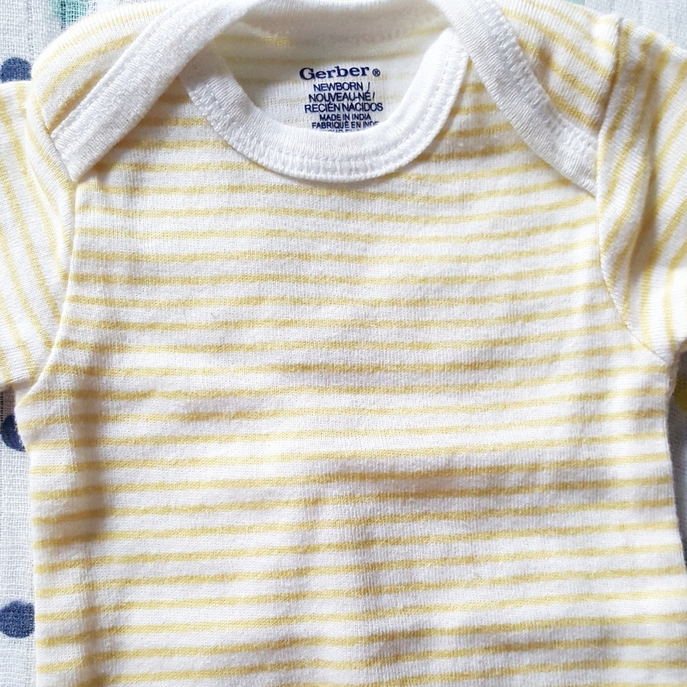 🍭Yellow Stripe Onsie - Picture 2 of 2