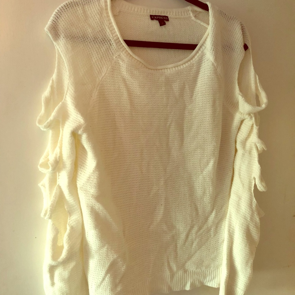 Slashed Sleeved Sweater