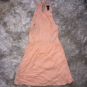 F21 Peach Halter Dress