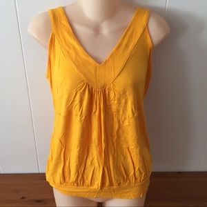 Michael Kors Yellow Vneck Top