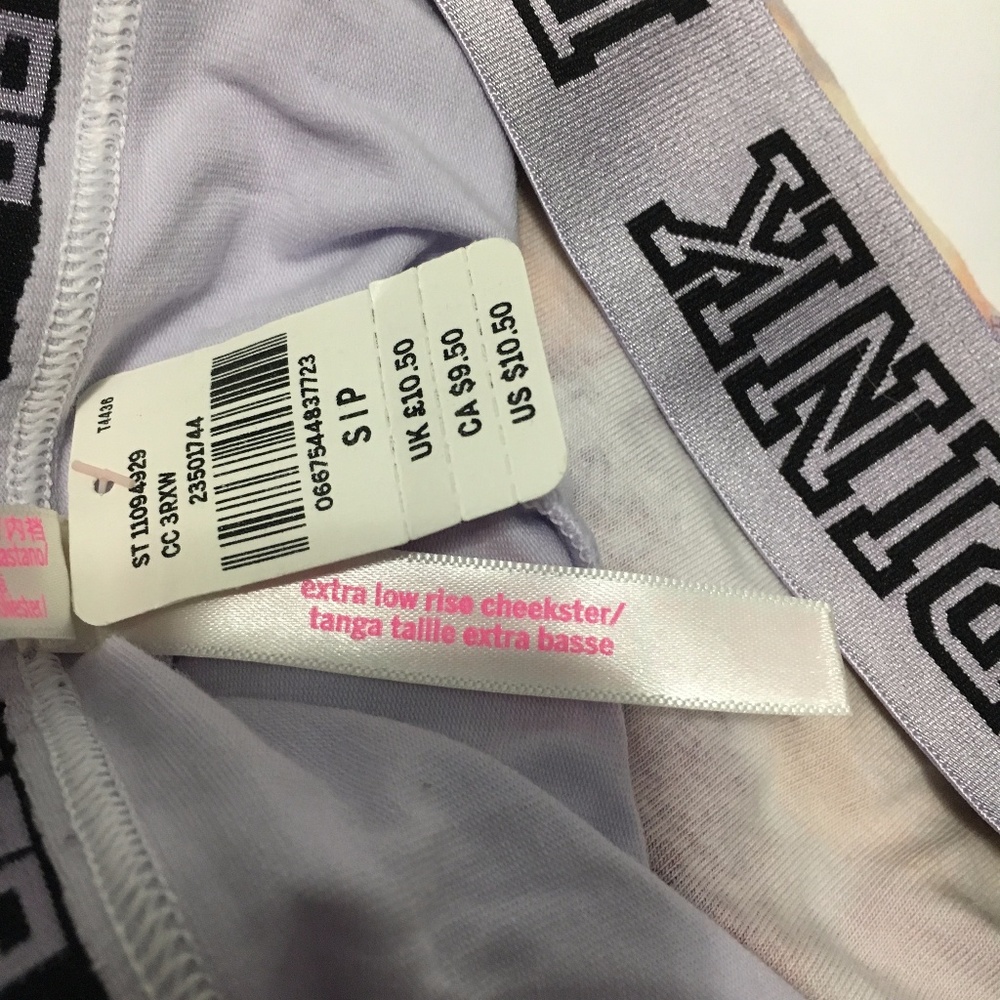 VS PINK Multicolored Cheekster Panty Size S - Picture 4 of 4
