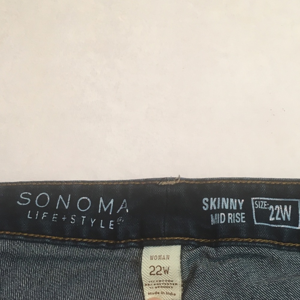 Plus size skinny jeans size 22 women - Picture 4 of 7