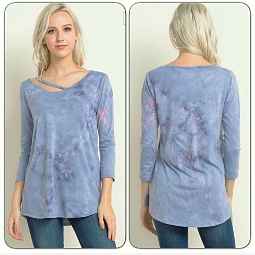 Soft Sexy Strappy Tie Dye Tunic Top M - Picture 3 of 8