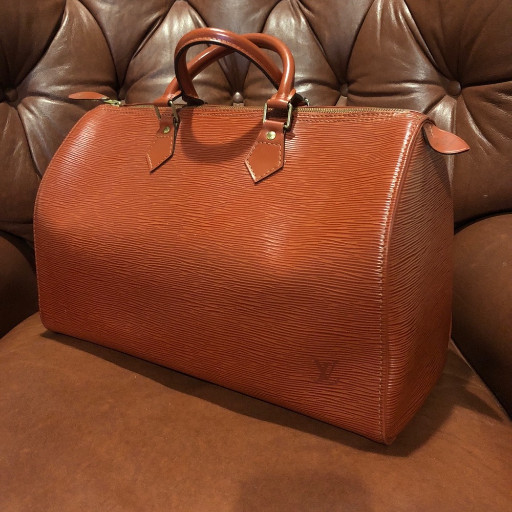 Louis Vuitton Speedy 35 Epi rust brown