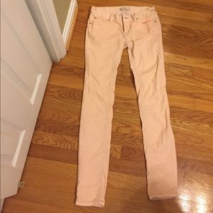 Free People Blush Pink Skinny Corduroy Pants