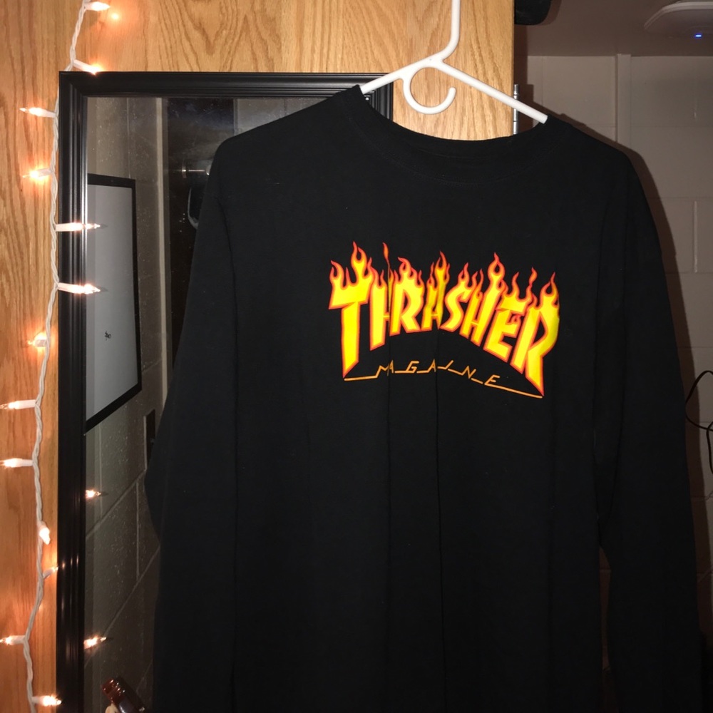 Thrasher T Shirt Mens size Large Long Sleeve
