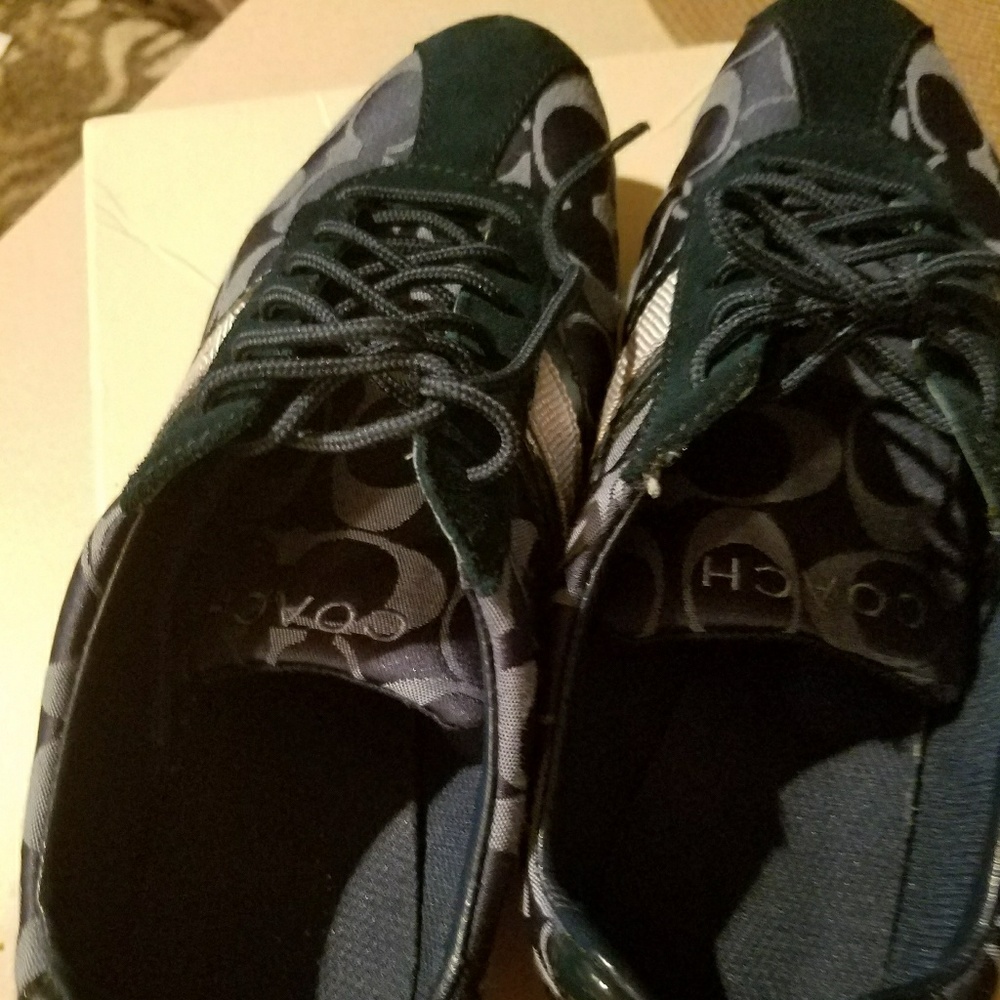 Navy Blue Coach Sneakers