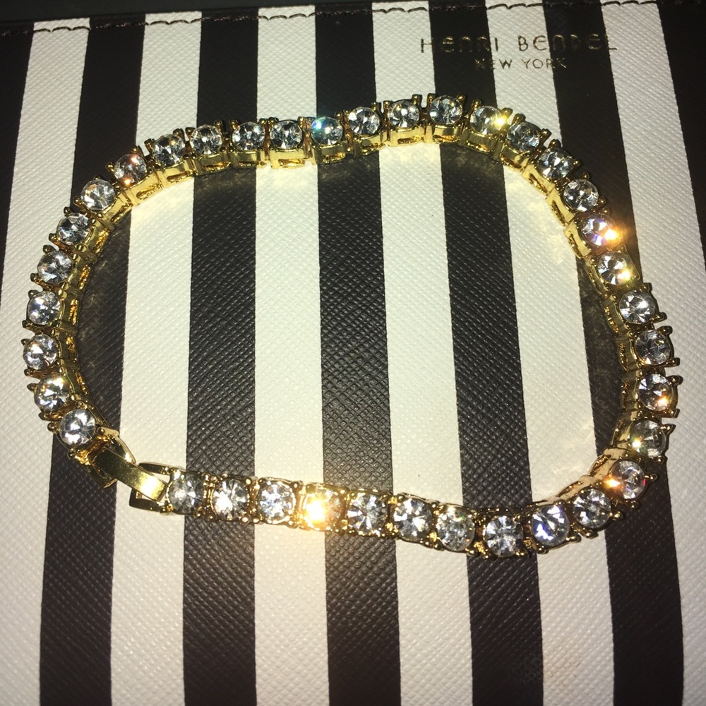 18K Gold Plated Diamond Bracelet