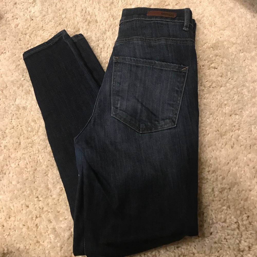 Express high waisted skinny jeans