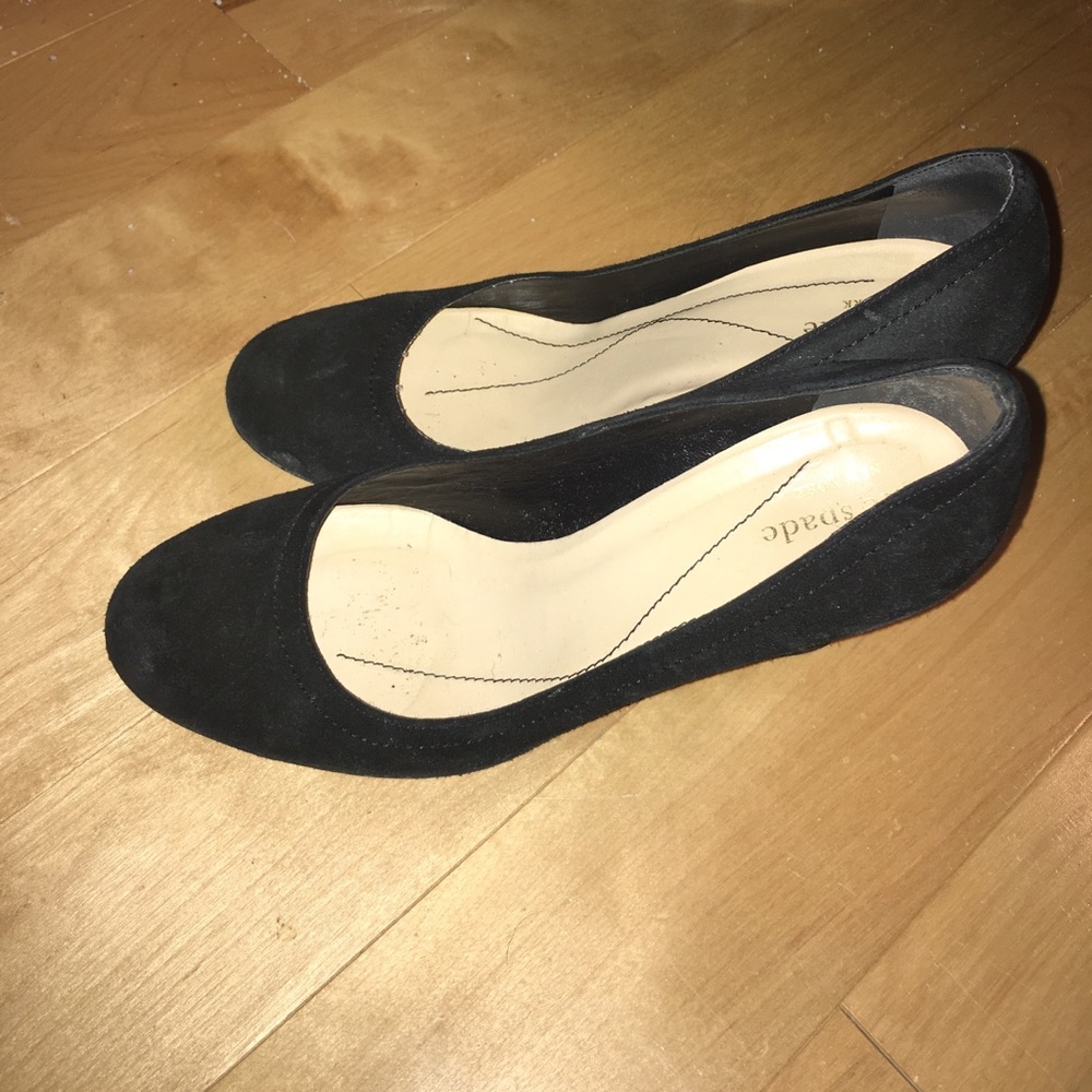 Kate Spade black wedges.