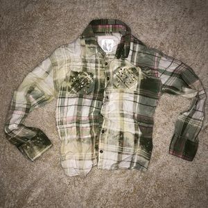 Distressed Kids Flannel