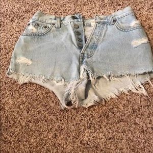 Levi’s high waisted shorts