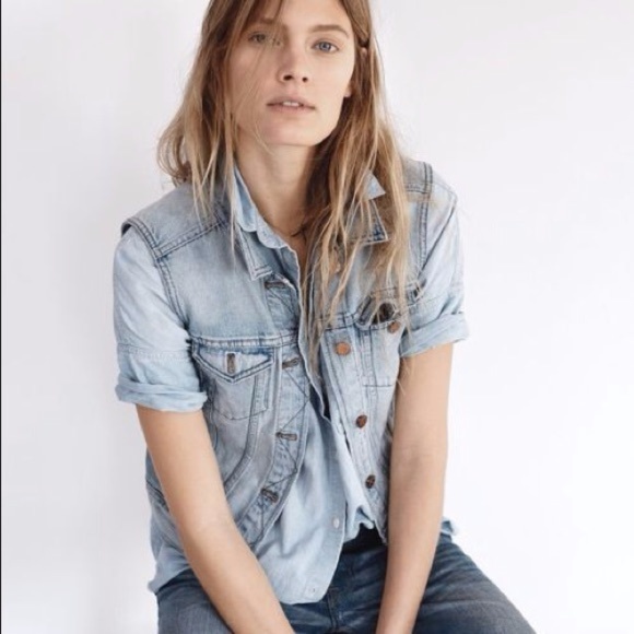 madewell denim vest