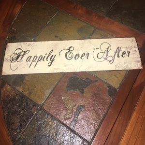 Happily Ever After Metal Sign