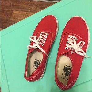 Authentic classic red vans