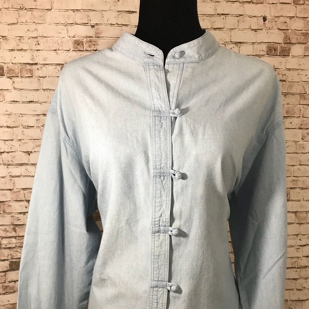 J.Jill chambray denim jean shirt tunic size L