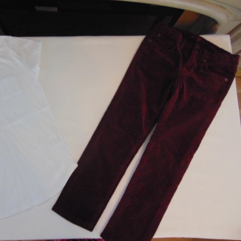 7 for all mankind pants with t-shirt. size 7
