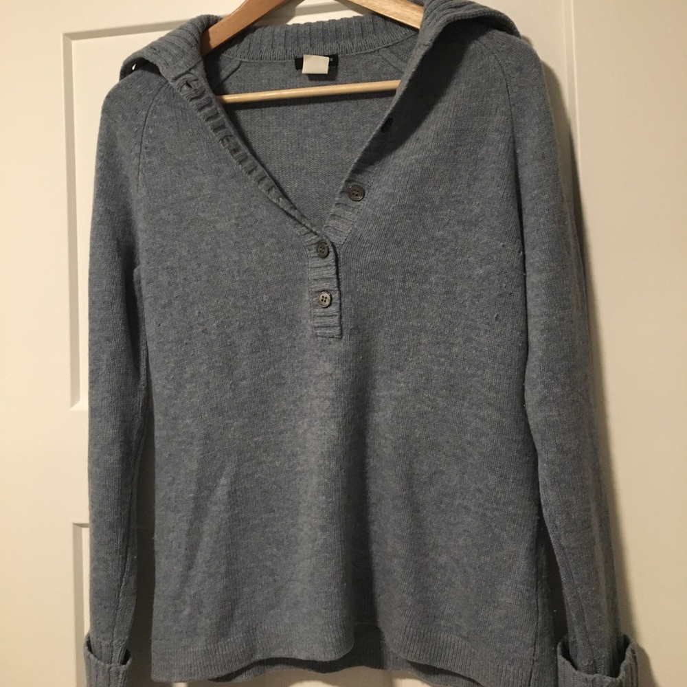 JCrew wool shawl sweater