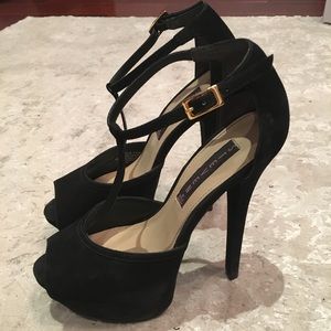 Steve Madden open toe high heels worn once!