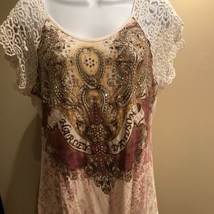 Size medium Authentic Harley Davidson lace top