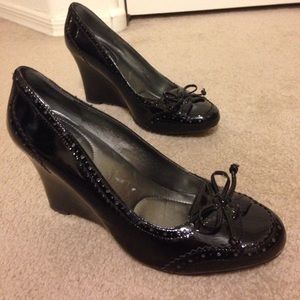 Enzo Angiolini Patent Leather Wedges -Size 8M Enzo Angiolini Patent Leather Wedges -Size 8M