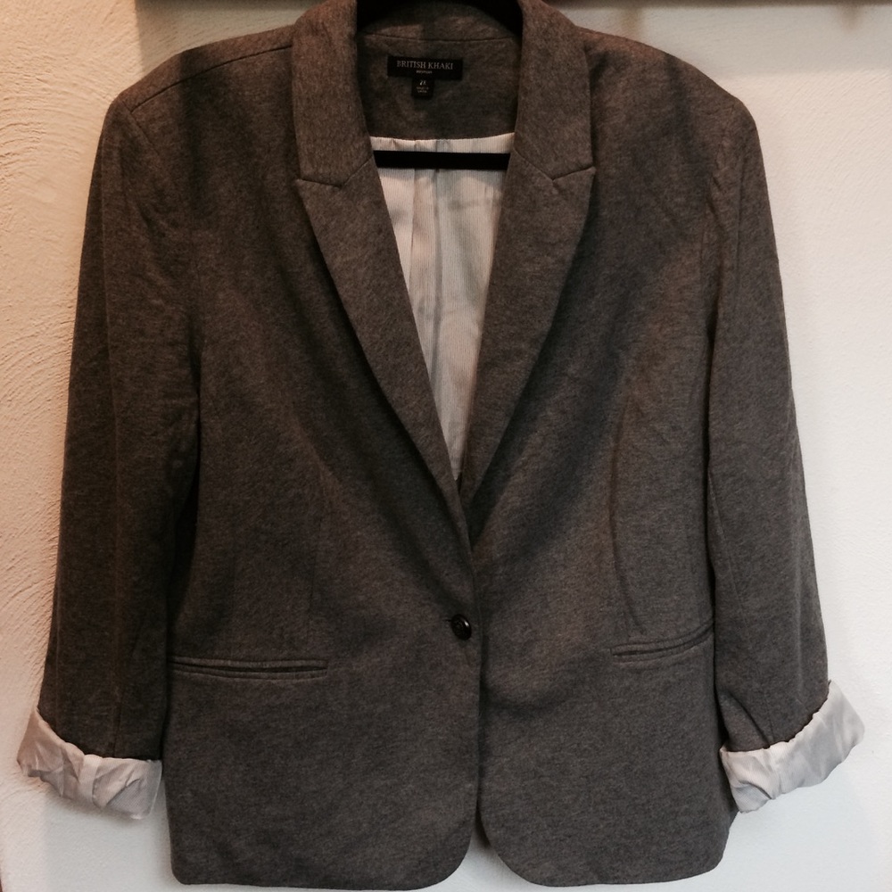British Khaki Grey Blazer