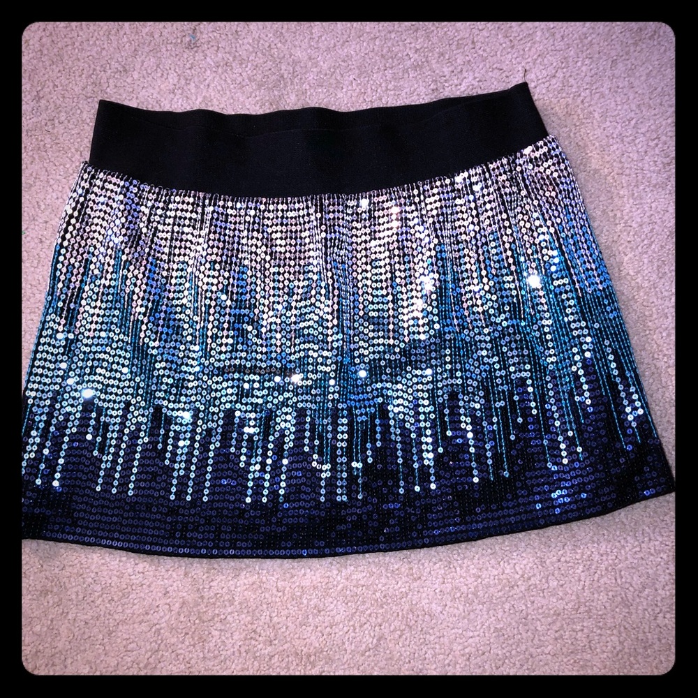 Sequin free people skirt