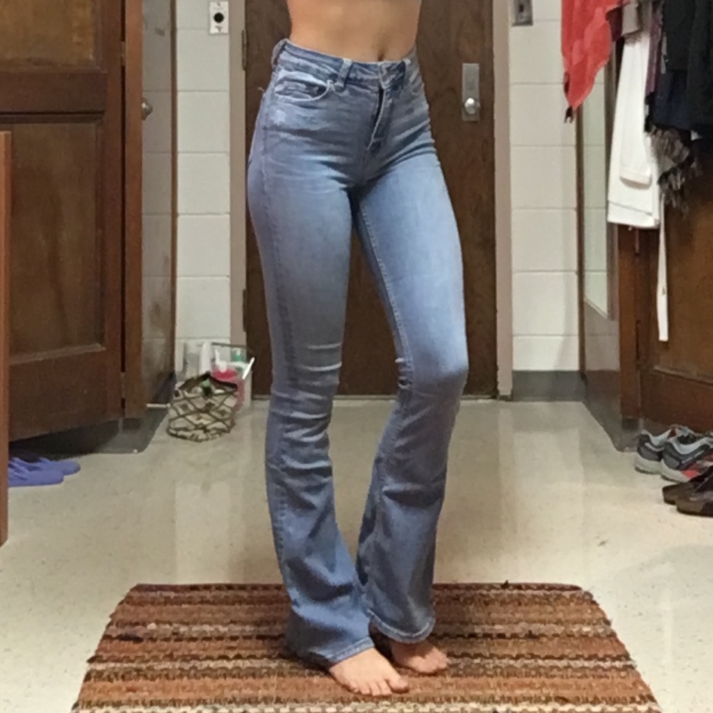 High Rise Flare Denim