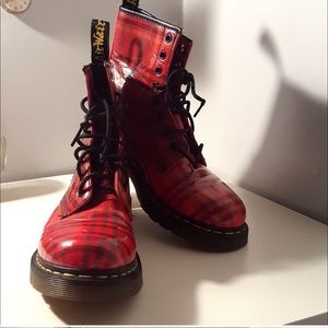 Plaid Tartan Dr Martens Combat Boot Plaid Tartan Dr Martens Combat Boot