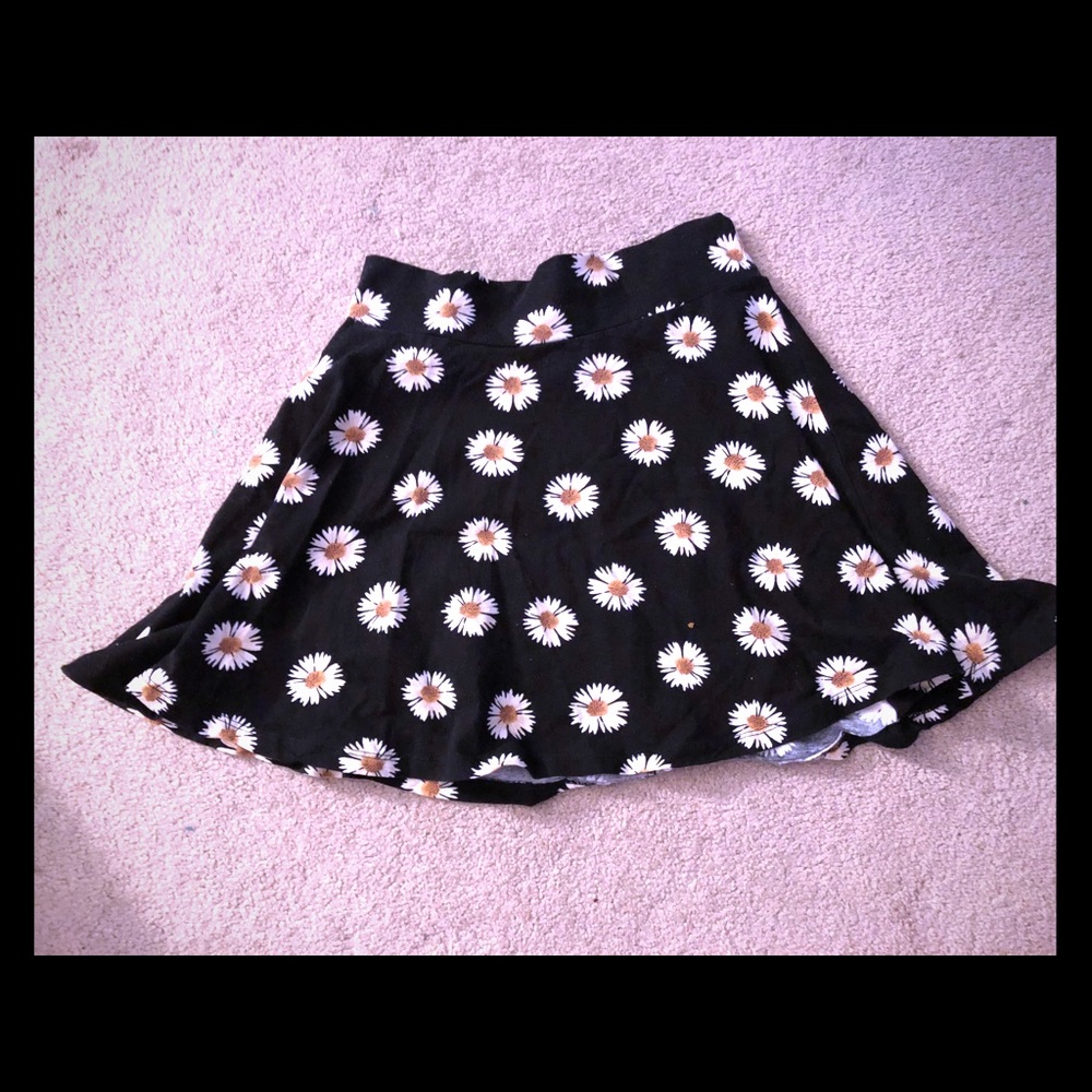 Sunflower skater skirt