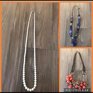 Necklaces blue (Chicos) wood and vintage beaded Necklaces blue (Chicos) wood and vintage beaded